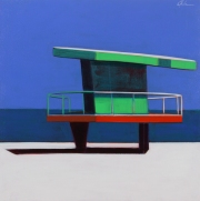 Life Guard Station with Deep Indigo Sky