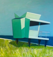 Life Guard Station with Grasses