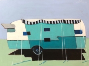 Vintage Trailer in Pale Green