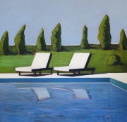 Backyard Pool with Two Chairs