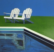 Adirondack Chairs by the Pool