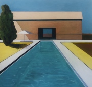 Barn Pool and Yellow Field