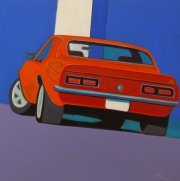 Orange Muscle Car