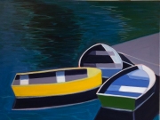 Three Boats Yellow and Blue